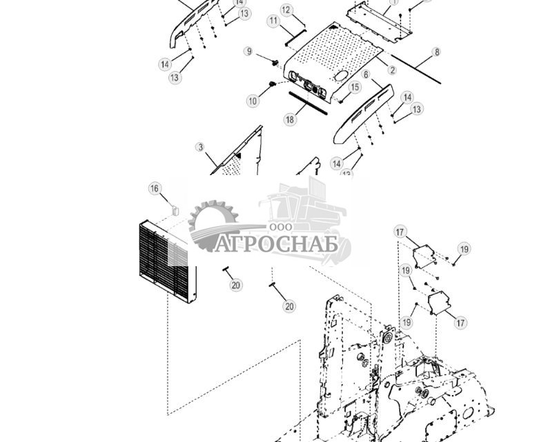 Крышки двигателя с решеткой типа жалюзи для тяжелого режима работы - ST161982 224.jpg